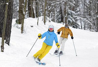 Skiers at Holiday Valley